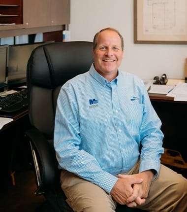 Employee sitting at the desk working